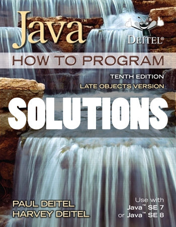 Solutions Java How To Program Late Objects 10 Ed. Deitel - download pdf