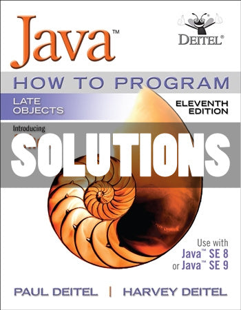 Solutions Java How To Program Late Objects 11th Ed. Deitel - download pdf